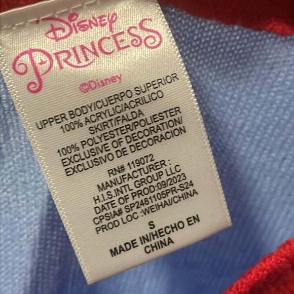 Disney Princess Girls Toddler Cosplay Dress Snow White Yellow size small NEW - Picture 9 of 9